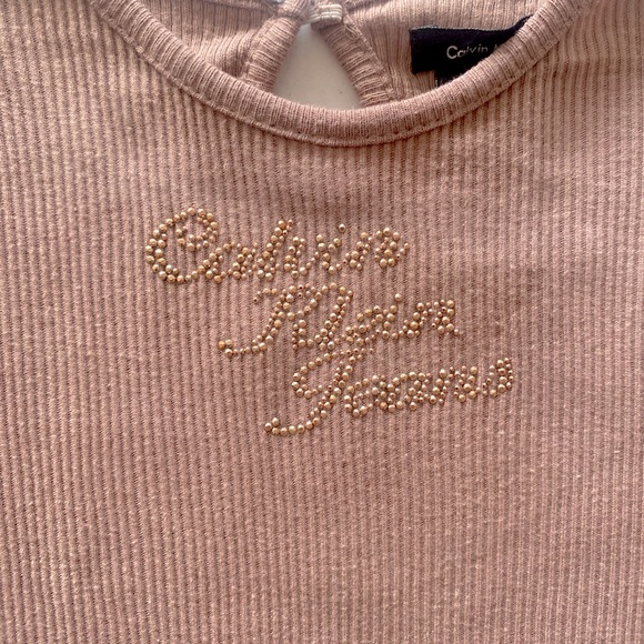 Calvin Klein Jeans Layered Girls Tunic Shirt - Picture 3 of 9